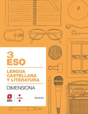 Portada del producto:  SD Alumne. Cuaderno Lengua castellana y literatura. 3 ESO. Dimensiona. Construïm
