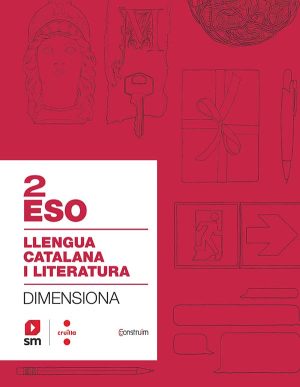 Portada del producto:  SD Alumne. Quadern Llengua catalana i literatura. 2 ESO. Dimensiona. Construïm