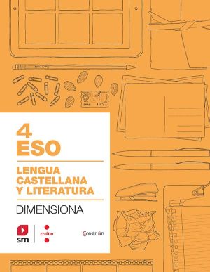 Portada del producto:  SD Alumne. Cuaderno Lengua castellana y literatura. 4 ESO. Dimensiona. Construïm